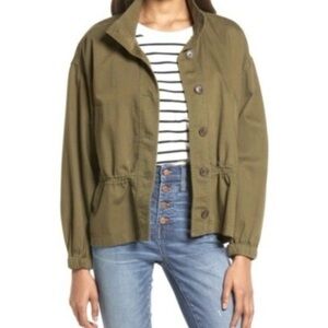 Madewell Utility Jacket in Olive Green